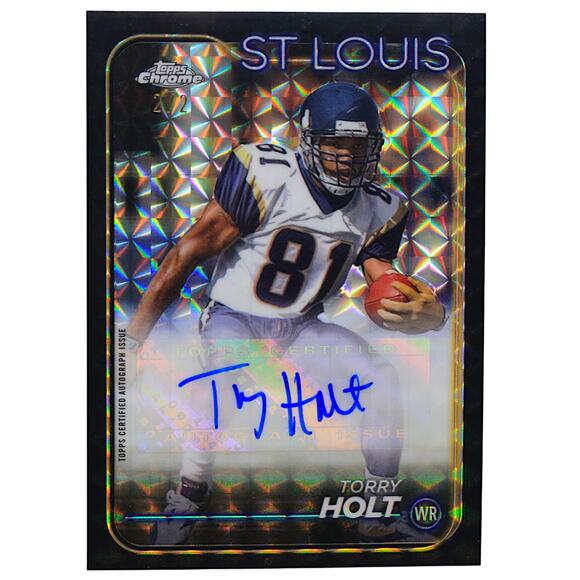 2024 Topps Chrome Black Geometric Autographs #BA-THO Torry Holt /2 St Louis Rams - Picture 1 of 13